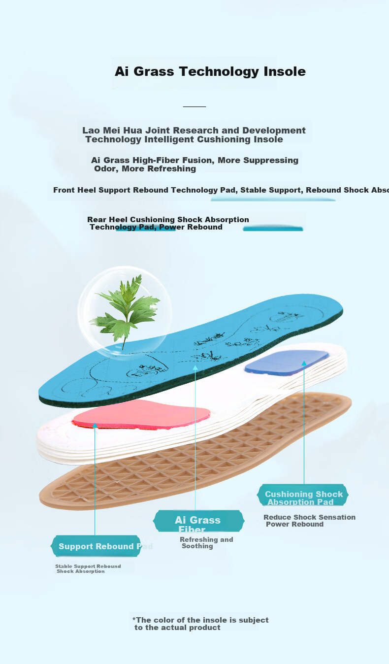 Laomeihua Mugwort Shock-Absorbing Traditional Beijing Cloth Shoes for Men, Handmade with Thousand-Layer Sole, Slip-On Loafers, No Gel Insert, Size 39 9