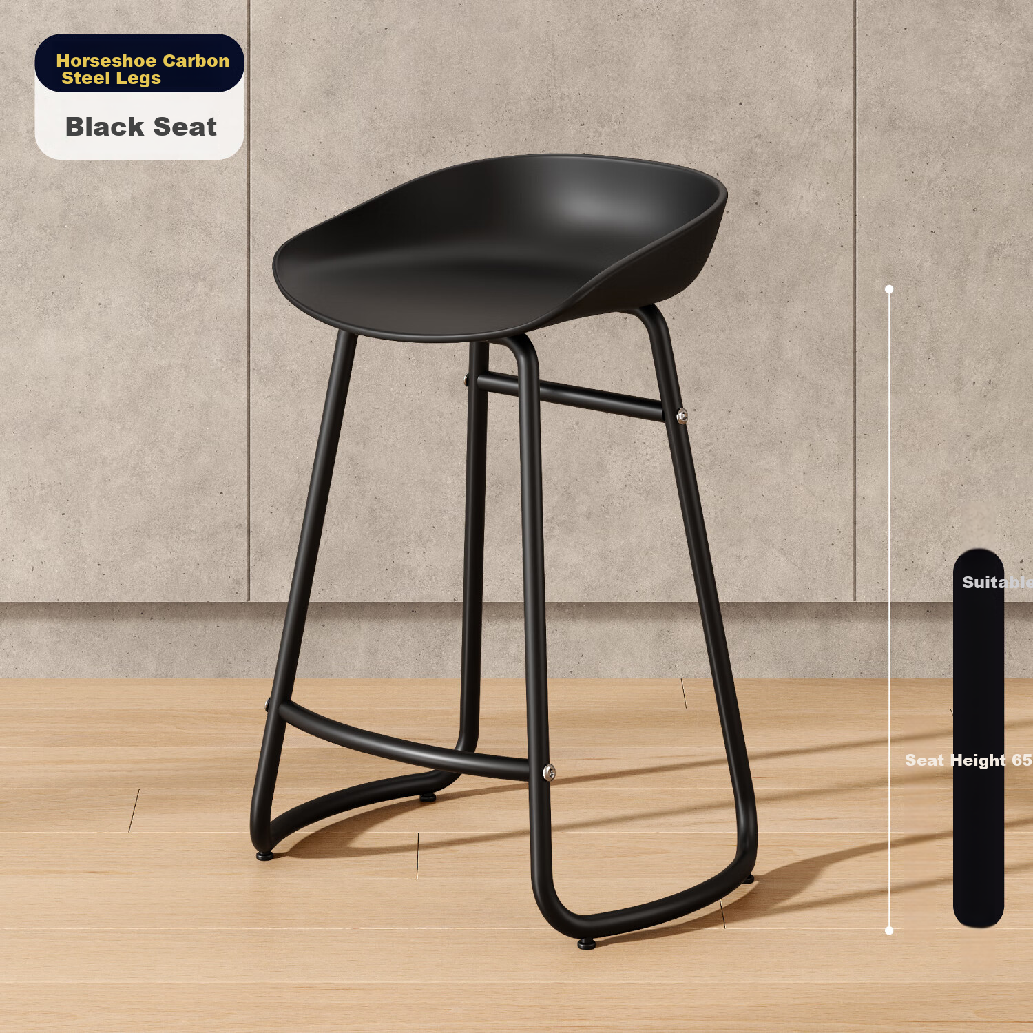 TANGJI Bar Stool, Modern Minimalist High Chair, Bar Stool for Phone 4S Store Exhibitions, Tall Bar Chair, Wrought Iron Home Bar Stool