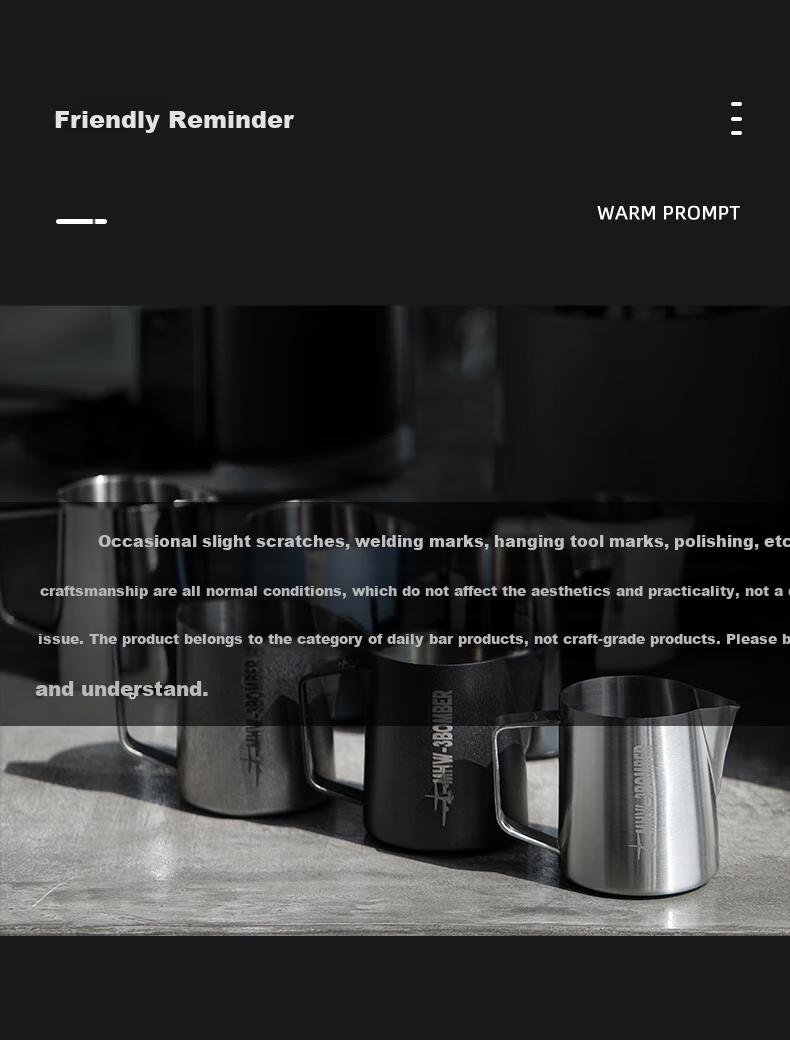 MHW-3BOMBER Gradient Pink Bomber 5.0 Latte Art Pitcher Crocodile Mouth Pointed Round Spout Professional Barista Milk Frothing Pitcher 15