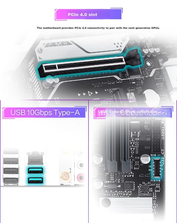 AMD Ryzen R5 7500F Paired with ASUS B650M-AYW WIFI Motherboard Set, CPU And Motherboard Combo Package 5