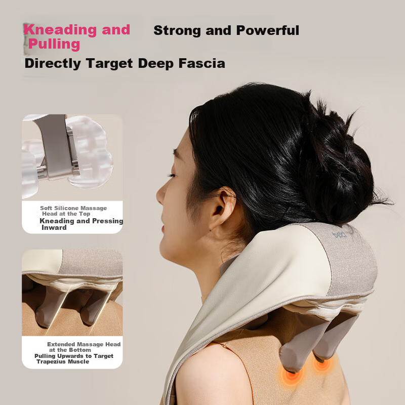 Beici Cervical Massage Device [Mid-Autumn Festival Gift Box], Massage Shoulder Pad, Massager for Trapezius And Neck, Hot Compress Therapy Device, Gift for Boyfriend, Girlfriend, Parents, Or Mother