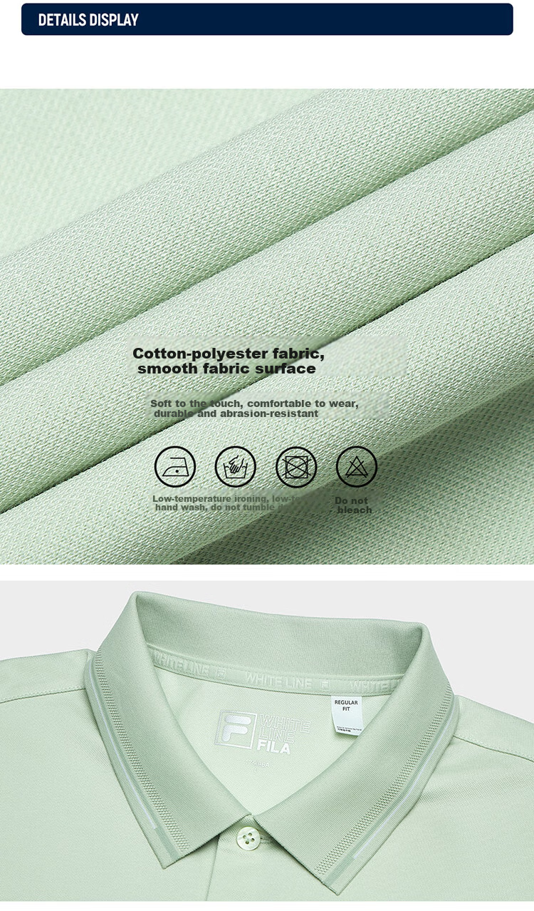FILA Official Navigator POLO Shirt, 2026 Summer Men's Cool-Feeling Short-Sleeve Sports T-Shirt, Business Commute Top 3