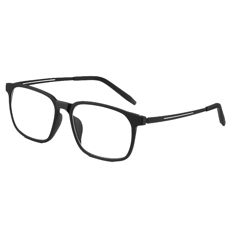 Morak Japanese Imported Reading Glasses Anti-Blue Light Multifocal Auto-Focus HD Ultra-Light Titanium Black Frame Unisex
