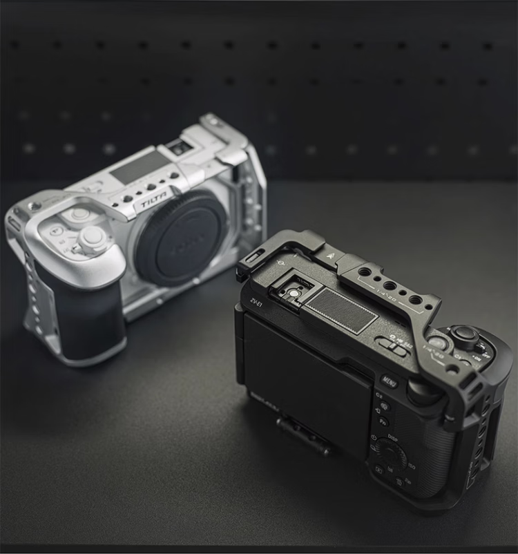TILTA Iron Head Rabbit Cage Camera Expansion Frame for Sony ZV-E1 Camera Kit Protective Cage Compatible with Sony Mirrorless ZV-E1 Vlog Photography Expansion Accessories Full Cage - Silver 20