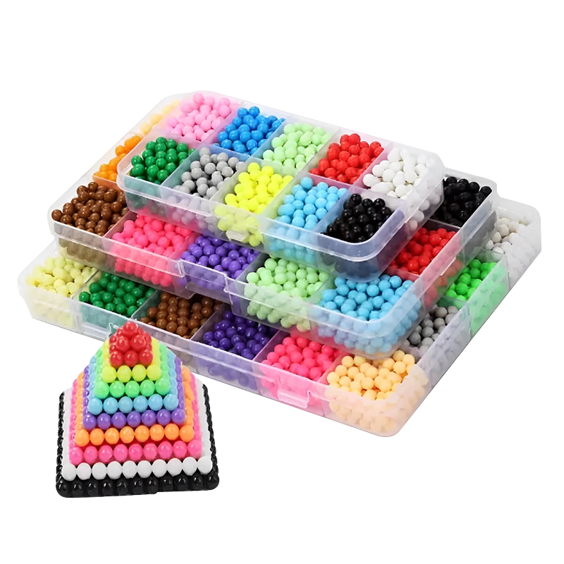 Bailishuang Water Mist Magic Beads DIY Early Education Toy, 24 Colors, 2400 Pieces