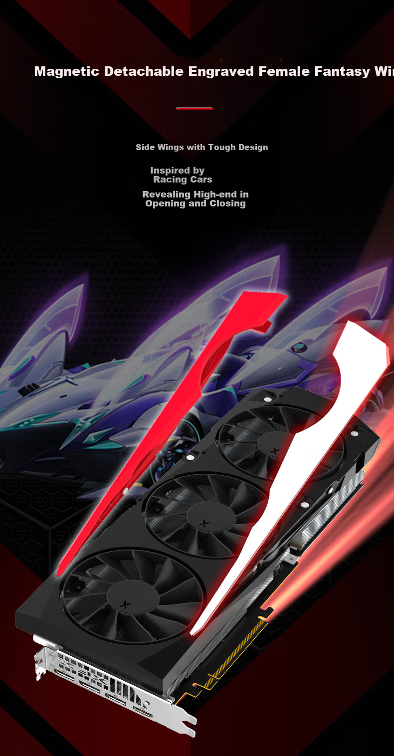 XFX AMD RADEON RX 9070 XT Overseas Edition, 16GB, New Gaming And Design Graphics Card for Desktop Computers, Independent GPU for Intelligent Learning And E-Sports 11