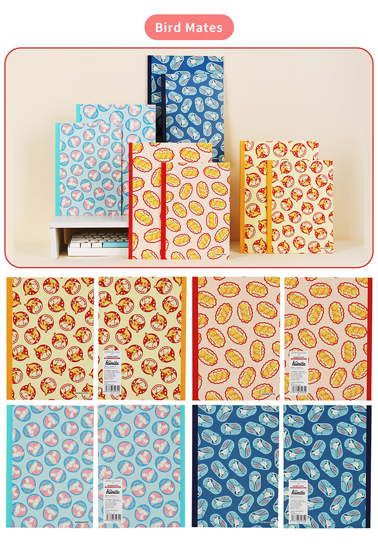 KOKUYO B5, 40 Sheets/8mm Ruled, 4-Pack Illustrator Wirebound Notebook, Shining Path Sign WCN-DNB54 6