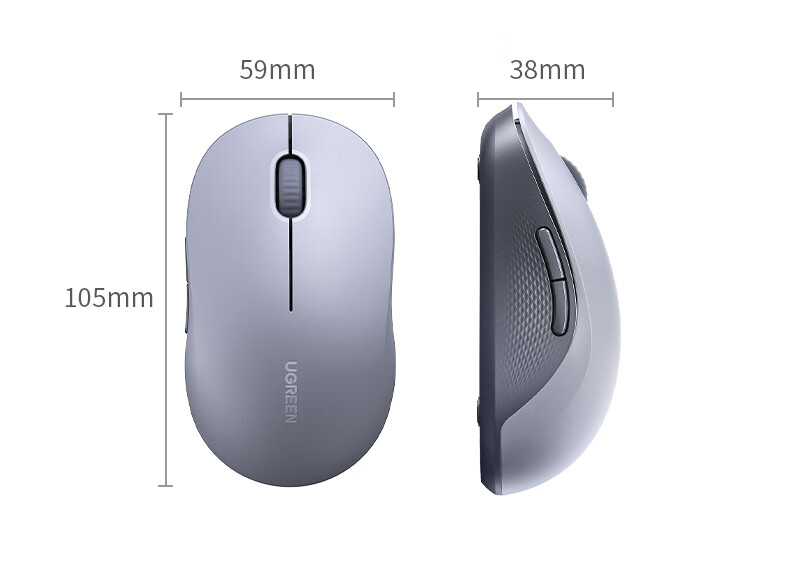 UGREEN Wireless Mouse, Quiet And Low-Noise Office Mouse, Compatible with Huawei And Xiaomi Laptops And Desktop Computers, USB Wireless Connection Mouse, Batteries Included 21