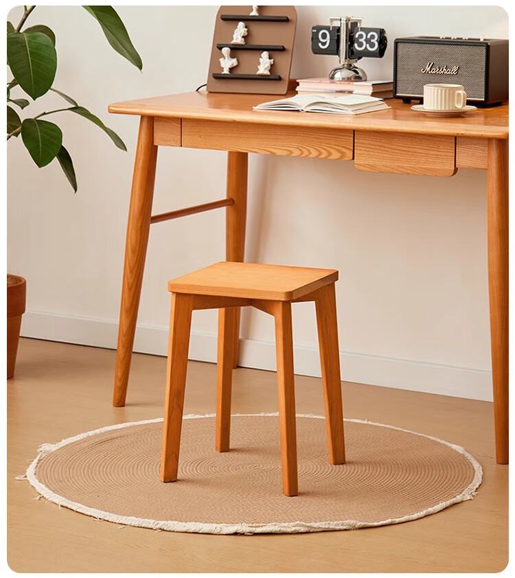 Yupin Stool, Household Square Stool, Dining Chair, Small Stool, Stackable Soft Cushion Stool, HK5167, Two-Piece Set 10
