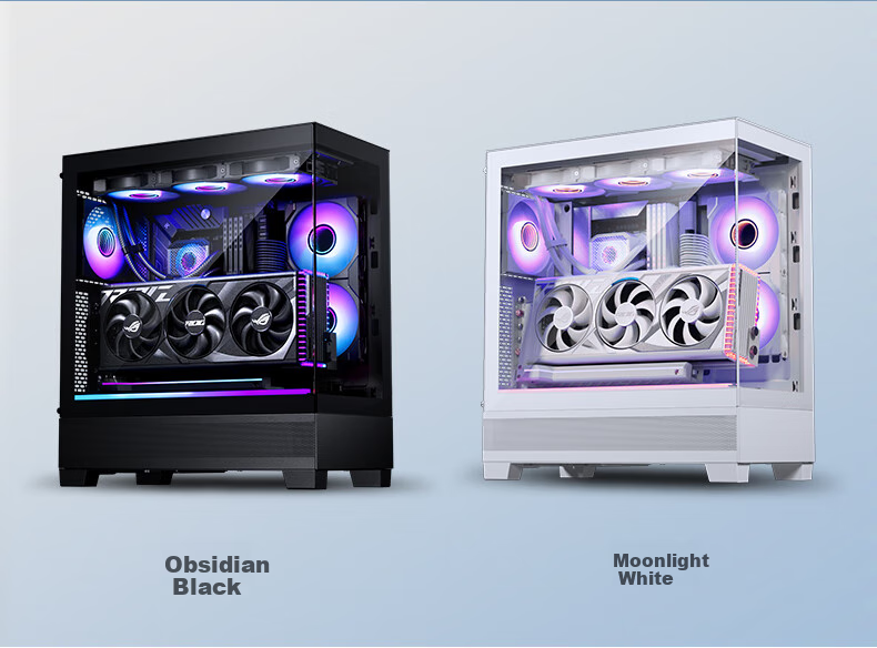 PHANTEKS XT523 View Black Sea View Tempered Glass Full View TX Motherboard Case for Desktop Computer (Side ARGB Light Strip/360mm Water Cooling Support/Type-C) 2