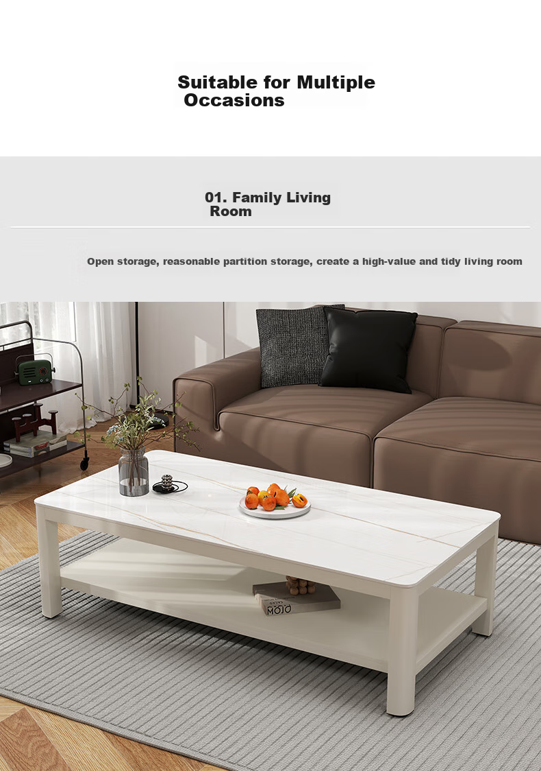 Fanshe Coffee Table, Living Room Tea Table, Office Coffee Table, Small Apartment Glass Sofa Table, Modern Minimalist Tea Table 5
