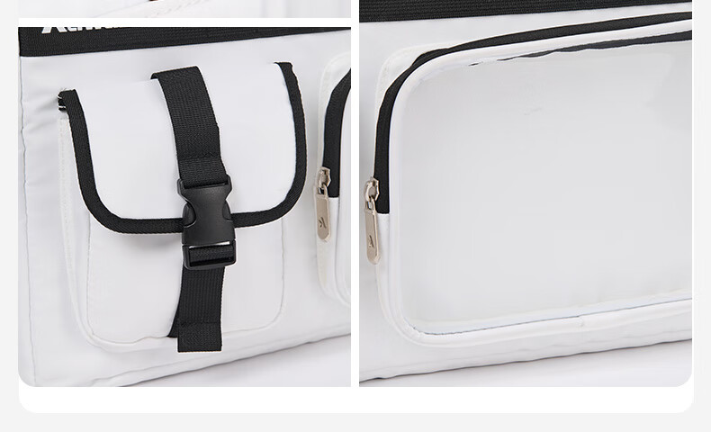 KAWASAKI Badminton Bag Pain Bag Series Large Capacity Multifunctional Compartment Sports Handbag Shoulder Bag C8147 Black 12