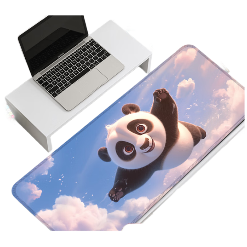 JPLAYER Large Thickened Mouse Pad Student Office Computer Desk Mat Creative Simple Text Precision Edge Locking 700*300*3mm