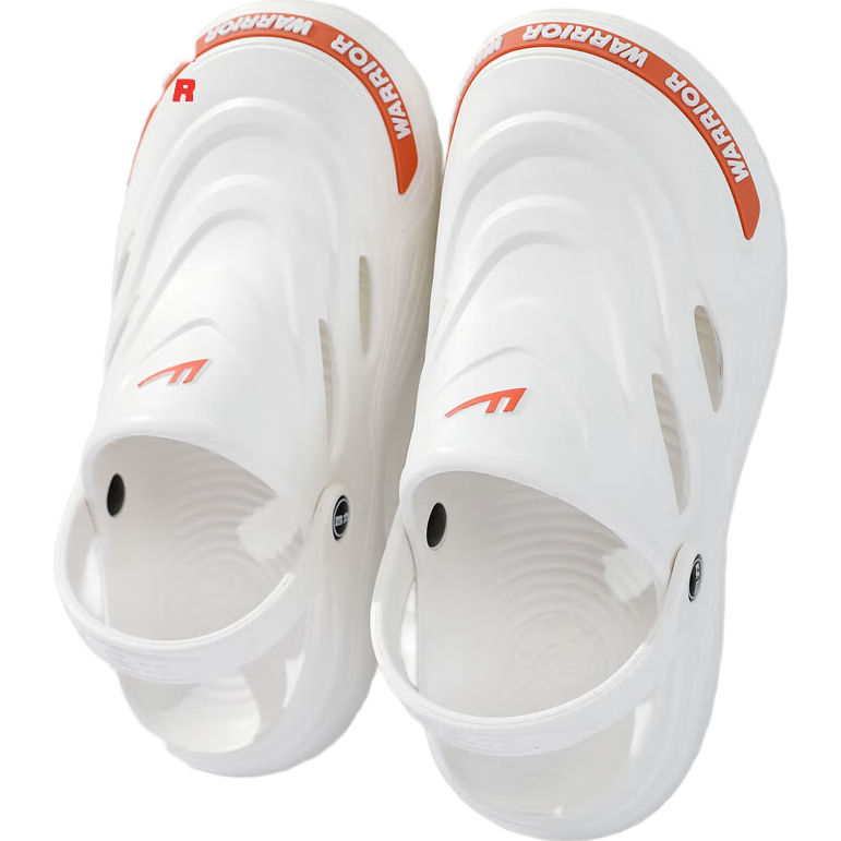 Huili Perforated Slippers, Summer Outdoor Closed-Toe Beach Sandals, Thick-Soled Non-Slip Sandals for Men, HL0559 White Size 42