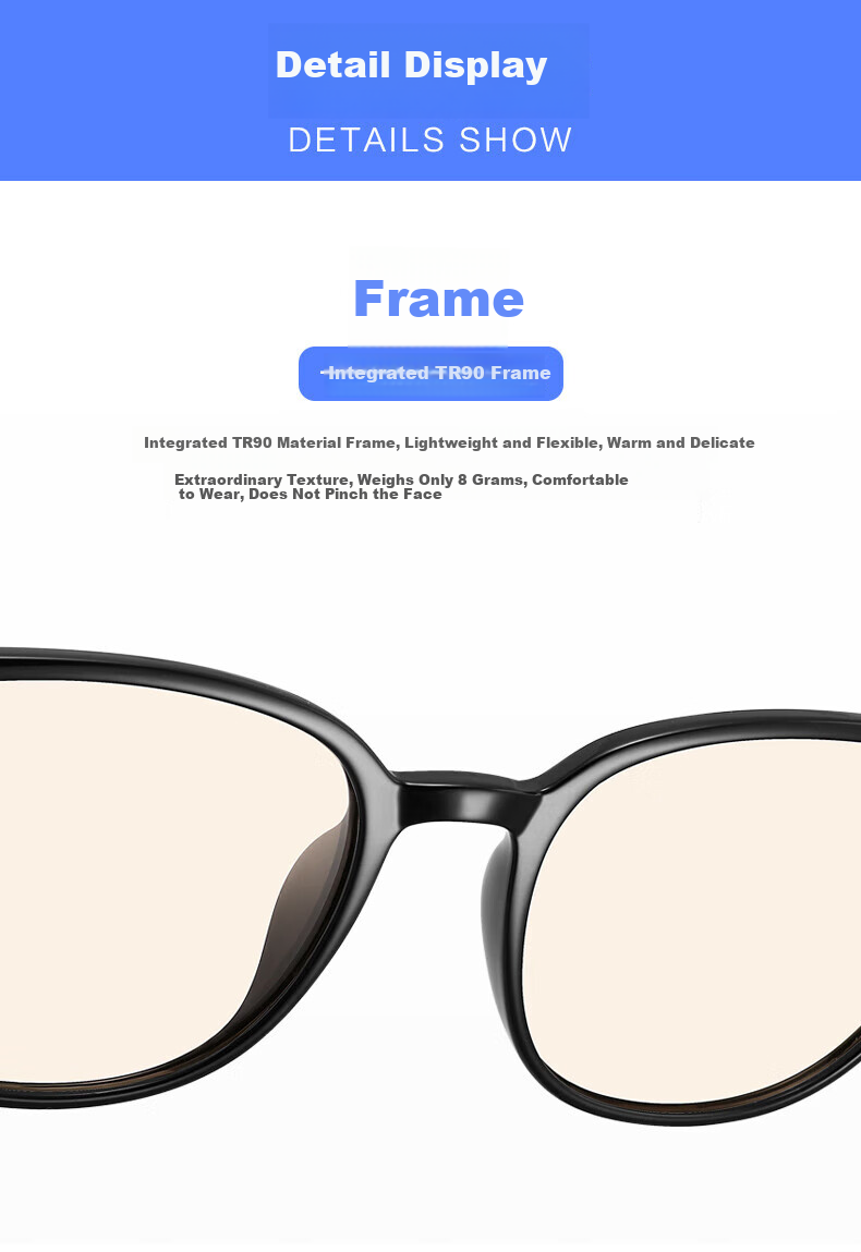 Bertha American Imported Material Anti-Blue Light Radiation Protection Black Lens Glasses for Women, UV Protection for Phone And Computer Use, Non-Prescription Post-Surgery 20