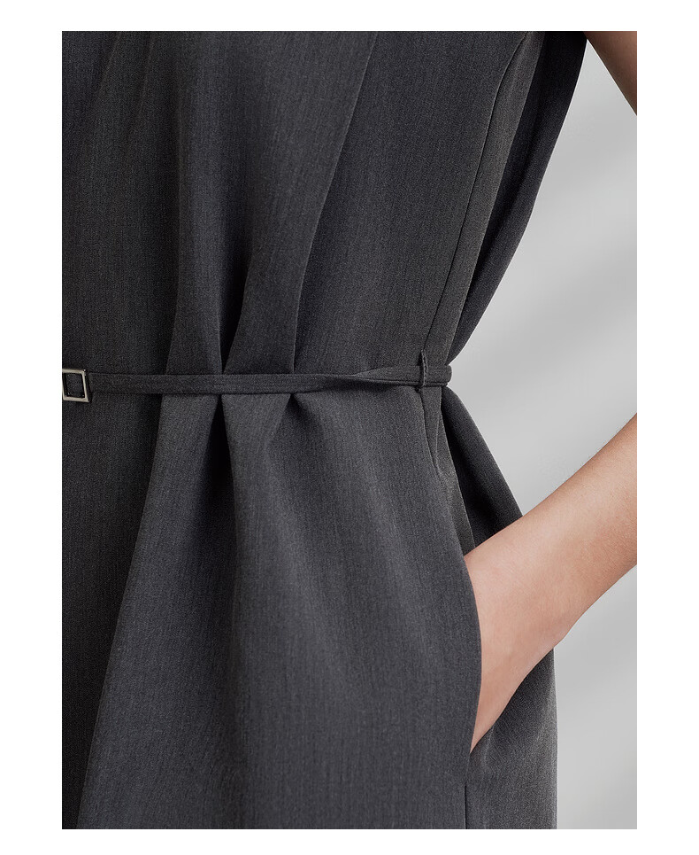 G2000 [Delivery Belt/multidirectional Elastic] Women's Department Store Style Spring And Summer Sleeveless Dress, Black, L/38 7