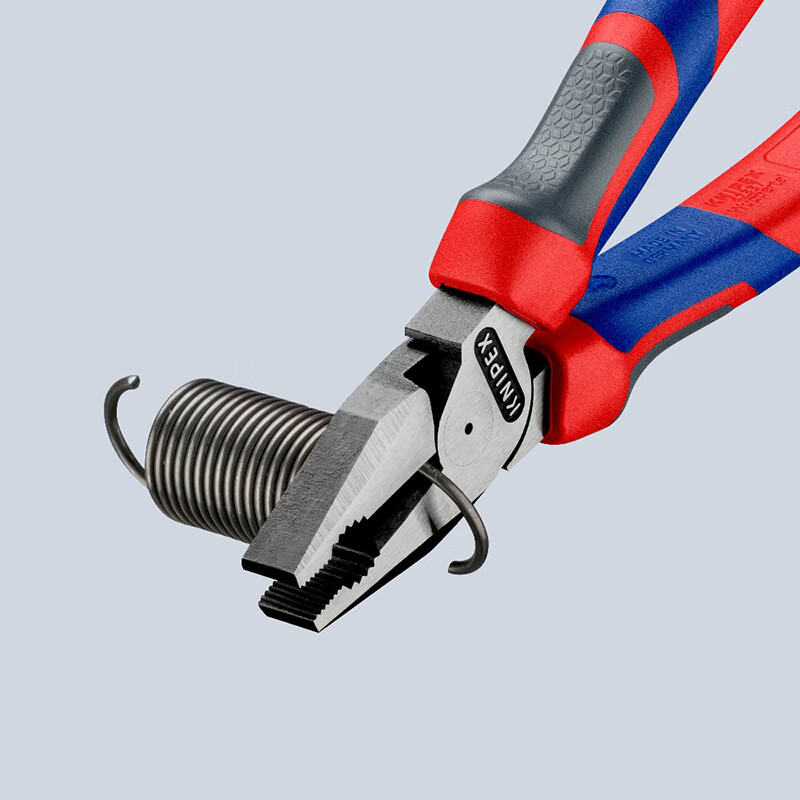 KNIPEX 02 02 180 180mm Labor-Saving Wire Pliers, Tiger Pliers, 7-Inch Industrial-Grade Multifunctional Cutting Flat-Nose Pliers