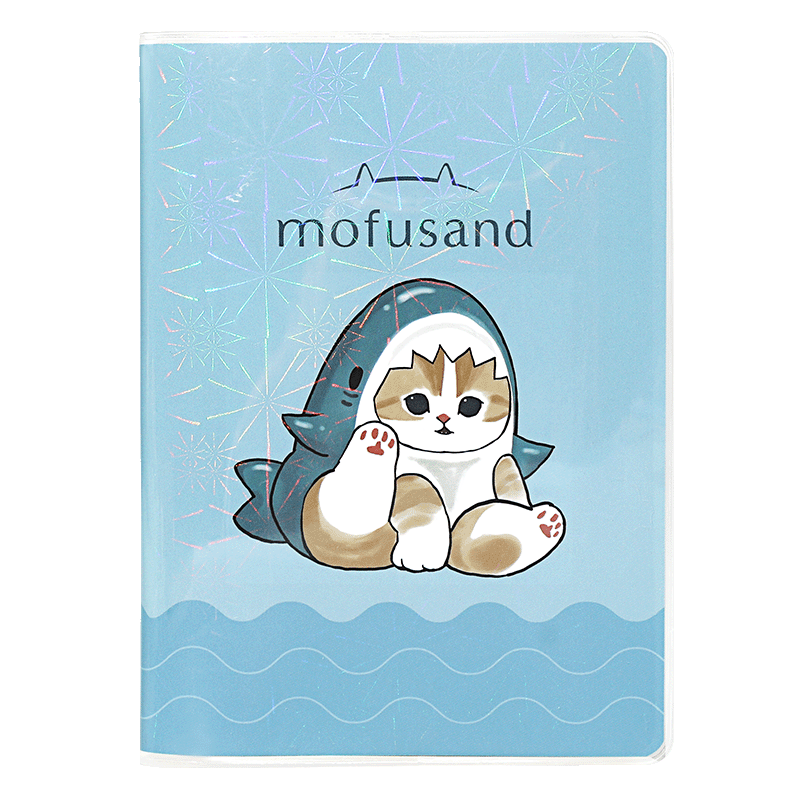 Guangbo & Shark Cat Pocket Glue-bound Notebook Small Portable Student Classroom Meeting Training Notes Random Pattern KC21004