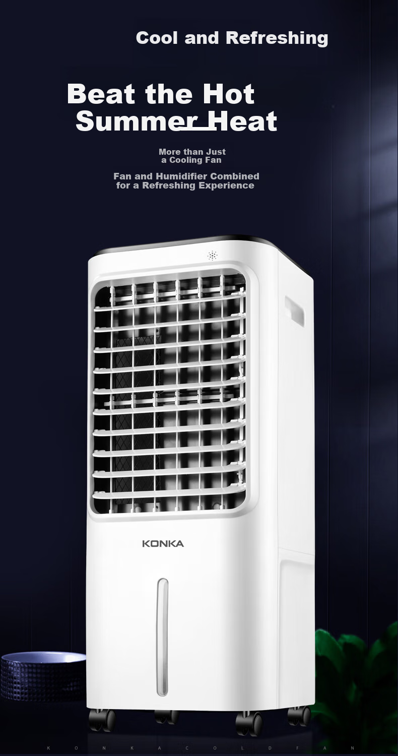 KONKA Air Conditioner Fan Remote Control Industrial Cooling Fan for Home Use, Movable Water-Cooled Fan, Cooling Machine for Commercial Use, Small Air Conditioner with Water Tank, Large Air Volume Cooling Fan, 12L Large Water Tank KF-LY26DY 1