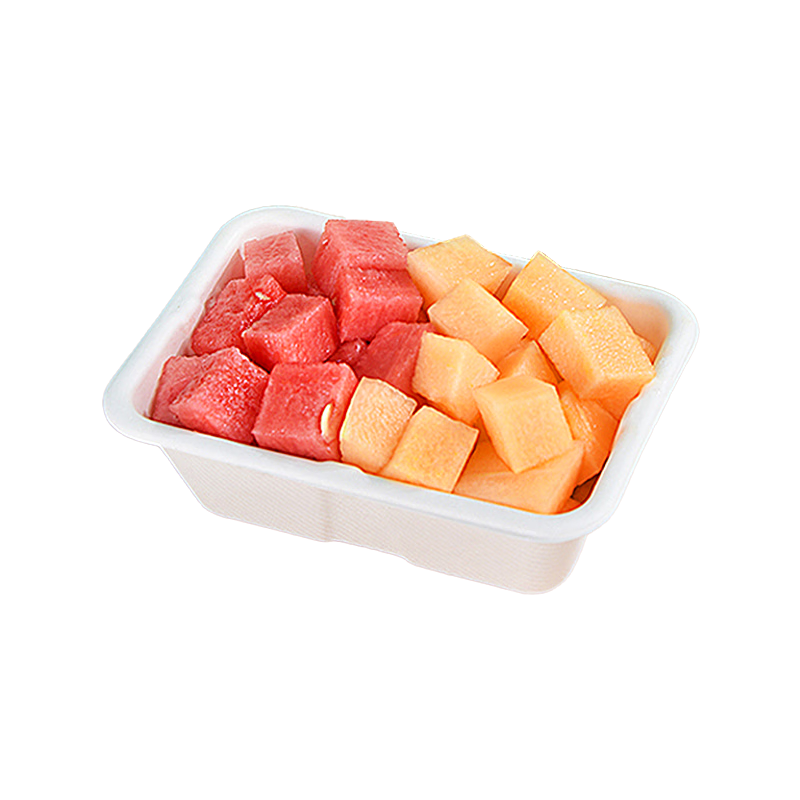 Temeiju Disposable Food Containers, Sugarcane Pulp Paper, Biodegradable Eco-Friendly Takeout Boxes, 450 Model, 50 Sets with Lids
