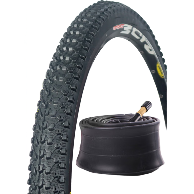 DONGYUE DT7 Folding Bicycle Inner And Outer Tires, 20×2.125 American Valve Inner Tube, Butyl Rubber Children's Bike Tire