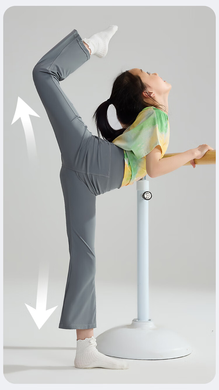 ASK JUNIOR Kids Pants Girls Spring Summer Sun Protection Quick-Dry High Elastic Yoga Flared Leggings Sky Blue 170 12