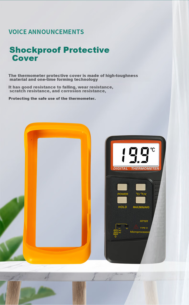 YHT Four-Channel Electronic K-Type Thermocouple Probe, Temperature Meter YHT309, Water Temperature Mold Thermometer Gauge 5