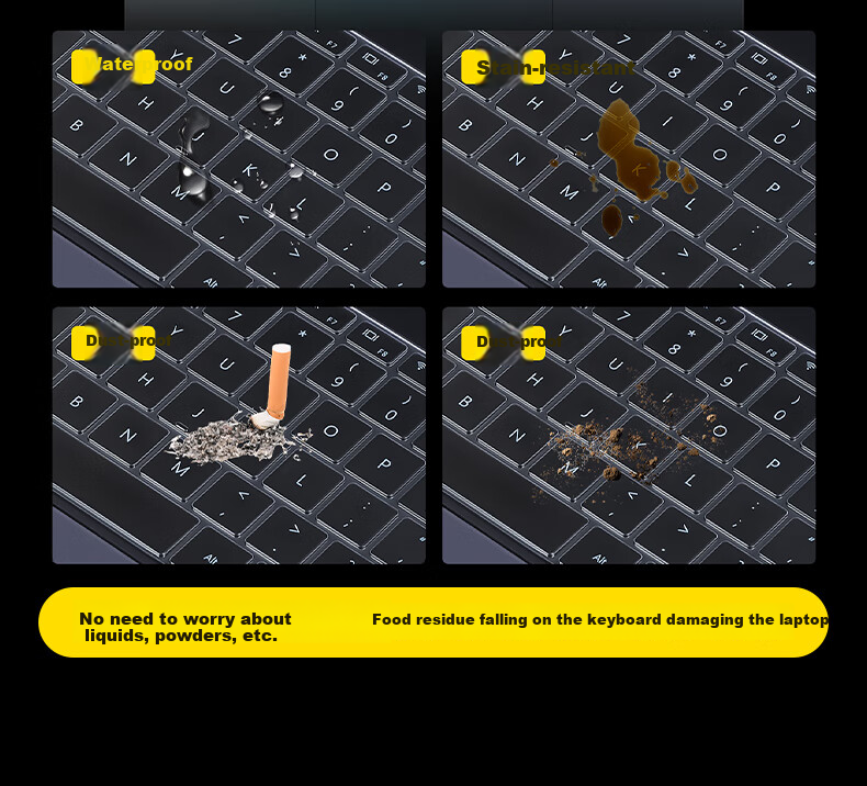 DiyiGongfang Keyboard Protector Dust Cover for Huawei Matebook 13/Honor MagicBook 16 Laptops, Ultra-Thin Gray Crystal Nano Antibacterial TPU Protective Film 3