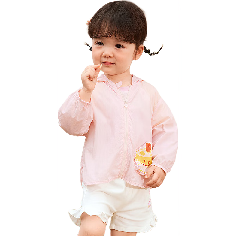 BALABALA Children's Sun Protection Clothing, Boys And Girls Baby Jacket, Infant Sun Protection, Summer 2025 Children's Clothing, Hooded, 209225105201