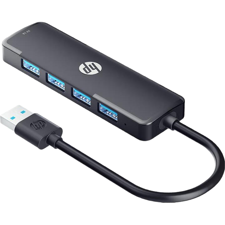 HP USB Extender 1 Meter, Laptop USB Expansion 3.0 Multi-Port Extension Cable Hub, Computer Adapter Splitter Connector, Independent Power Supply