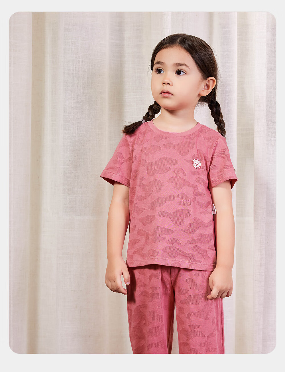 YEEHOO Children's Loungewear, Summer Breathable, Boys And Girls Mosquito-Proof Home Wear Set, Pajamas And Sleep Pants 17