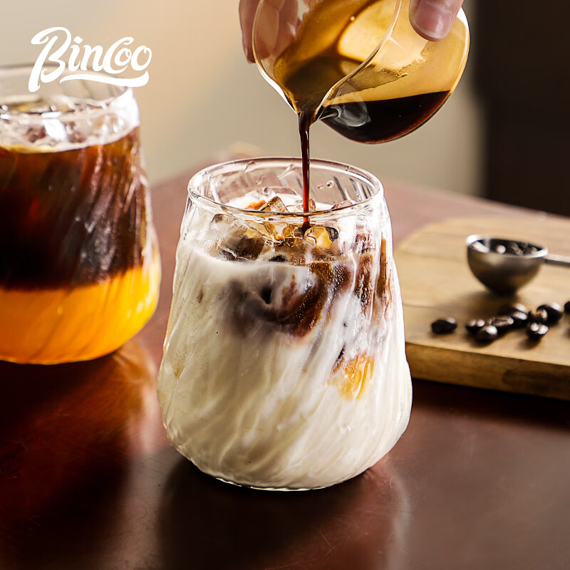 Bincoo Premium Vintage American Style Dirty Glass Coffee Cup for Afternoon Tea Espresso Latte