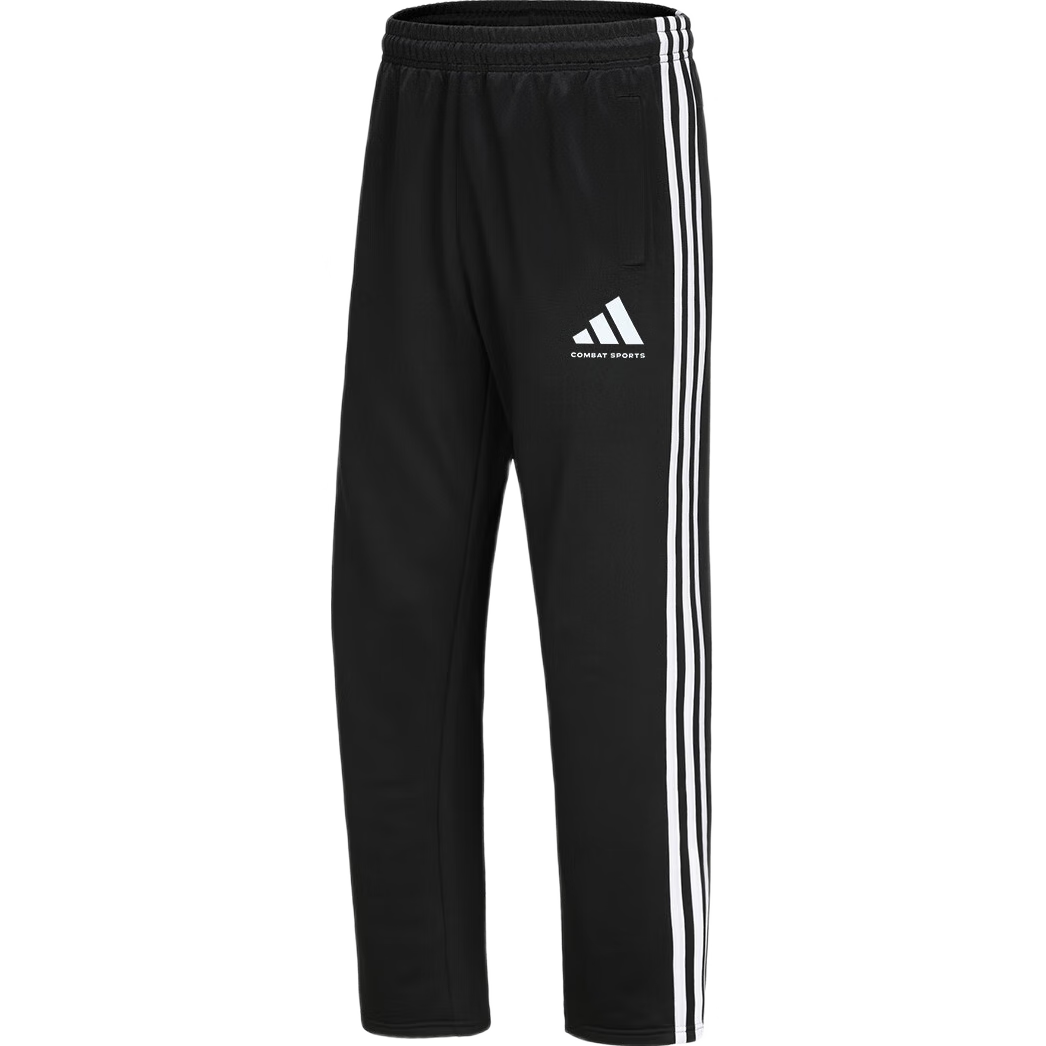 Adidas Men's And Women's Spring Loose Breathable Straight-Leg Pants for Running, Sports, Windproof Casual Trousers, Black And White, XL
