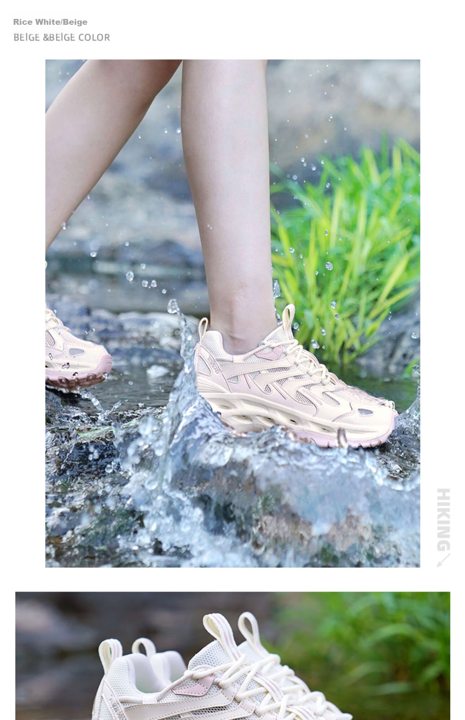 TOREAD Men's Water Shoes, Non-Slip Breathable Hiking Water Shoes, Outdoor Mountaineering Wear-Resistant Casual Sports Shoes TFEEBM81775 22