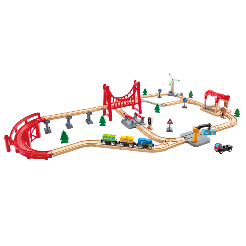 Hape Children's Track Toy Series Compatible with Outdoor Exploration Train Tracks, Baby Birthday Gift E7359