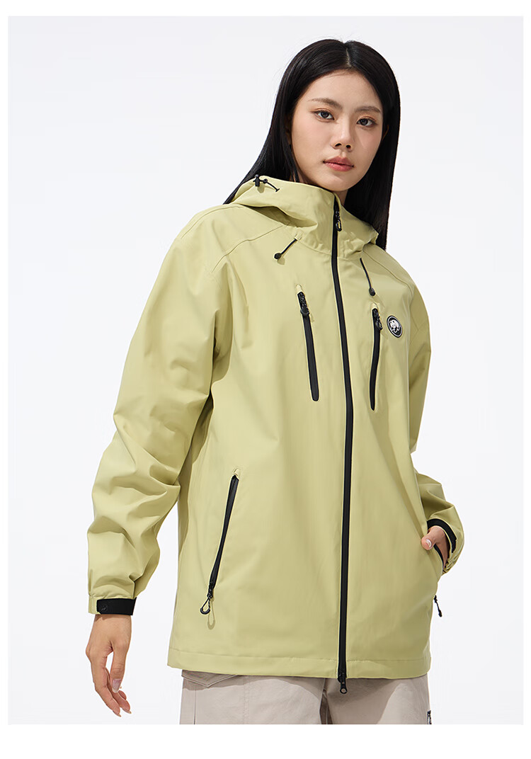 CAMEL Panda Series Unisex Single-Layer Softshell Jacket Waterproof Windproof Hard Shell Spring New Arrival 15