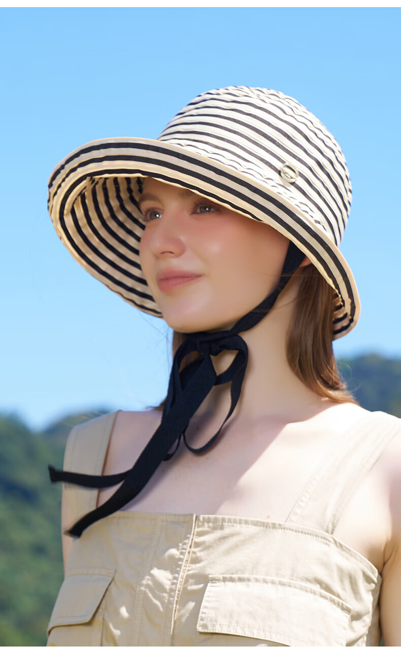 Kenmont Outdoor Spring And Summer Wide Brim Sun Protection Hat, Beach UV-Resistant Women's Sun Visor Fisherman Hat, Foldable Sunhat 6239 3