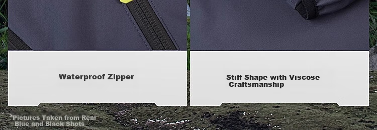 TOREAD Huang Jingyu's Same Style Mountain Hiking Soft Shell Jacket, Outdoor Breathable Windproof Waterproof Hiking Mountaineering Coat, Blue-Black, XXXL 7