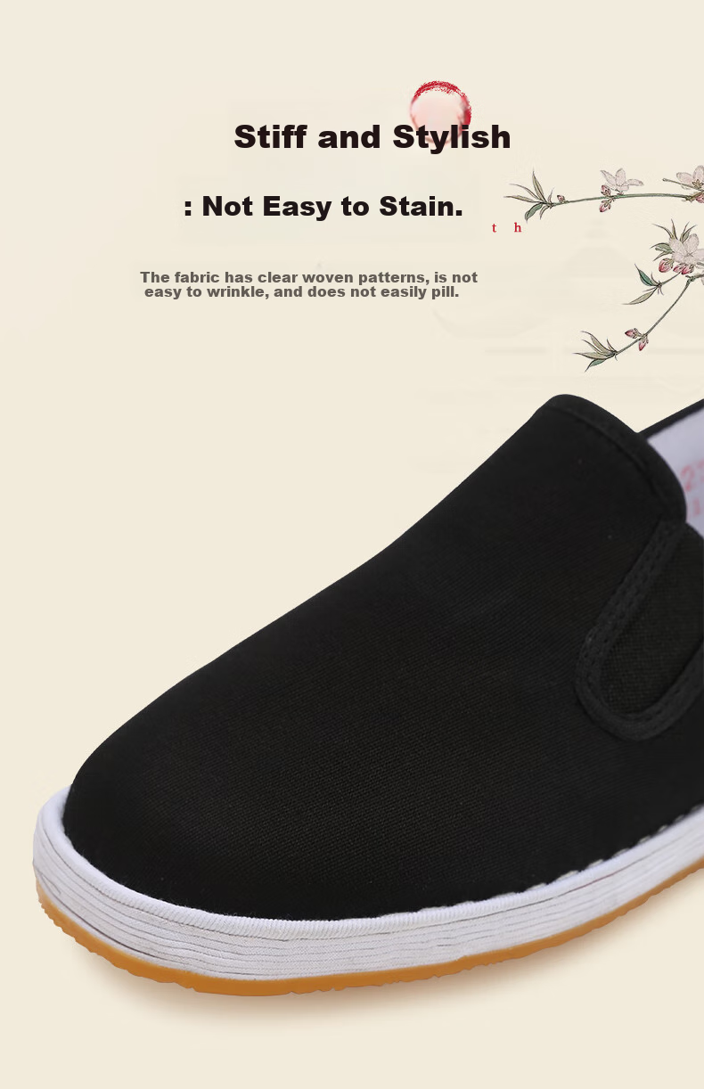 YUZHAOLIN Old Beijing Cloth Shoes, Women's Flats, Soft Sole, Non-Slip, Mom Style, Chinese Traditional Embroidery, Flat Cloth Shoes, Y2S-1002, Size 35 5