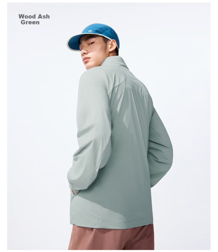 Beneunder Sun Protection Jacket for Men, Lightweight Outerwear, Quick-Drying Fishing Sports Coat with Removable Hood, DS007 Moonlight Blue XL 18