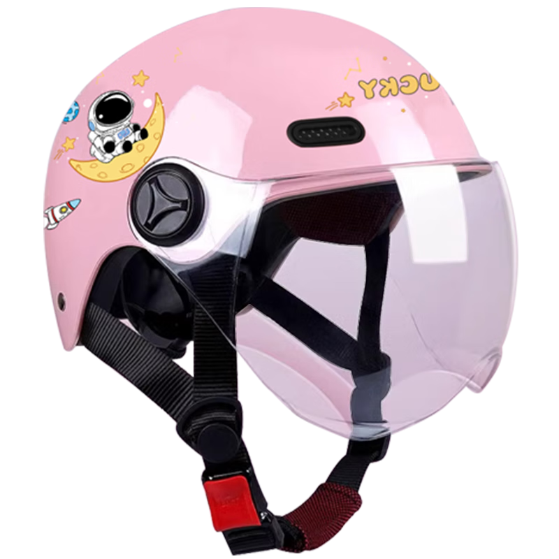 Che Xiaocheng Kids Helmet 3C Certified Adjustable Pink Safety Helmet for Children 3-12 Years Old Electric Bike Scooter Four Seasons Use