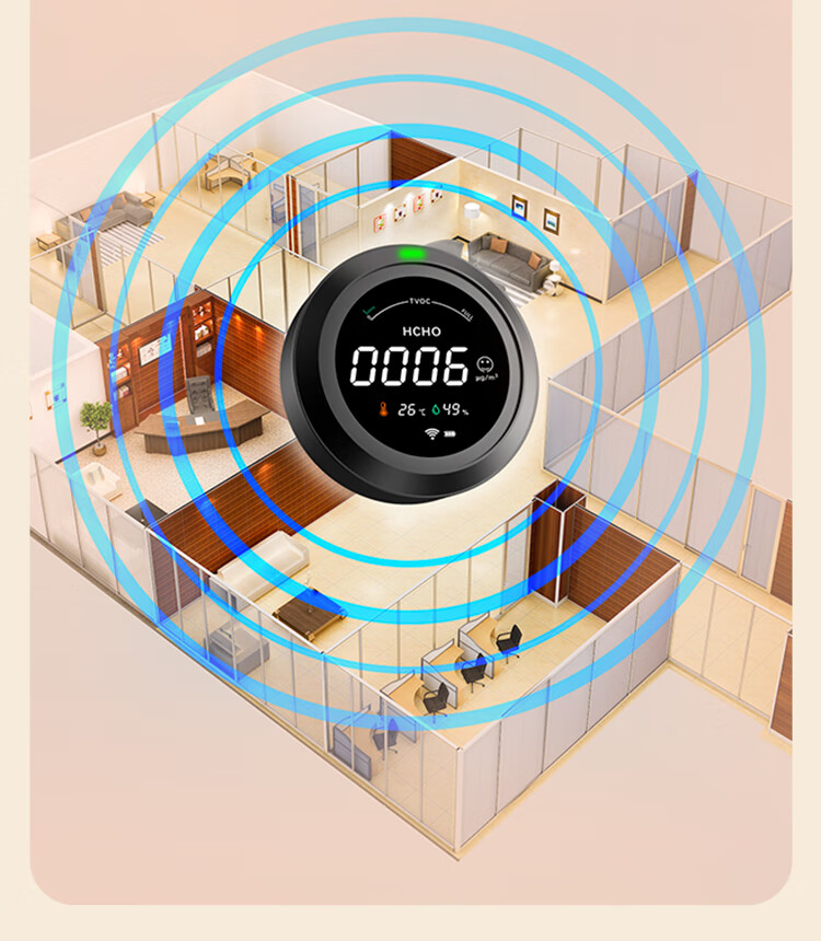 Cexiaofei Formaldehyde Detector High-Precision Professional Home Air Quality Gas Tester PTH-2 12