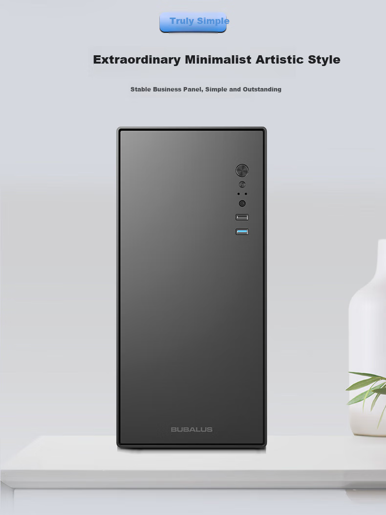 BUBALUS Reibo + Jinqiang 500W Chassis Power Supply Set (Supports ATX Motherboard / Supports Optical Drive / Compatible with Multiple Hard Drives / USB3.0 / Graphics Card Length Limited to 330mm / Cable Management on The Back) 7