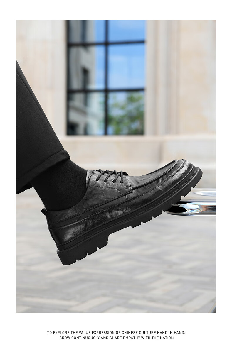 HLA Men's Classic Durable Casual Retro Derby Shoes HAAPXM1EBI073 Black Size 40 11