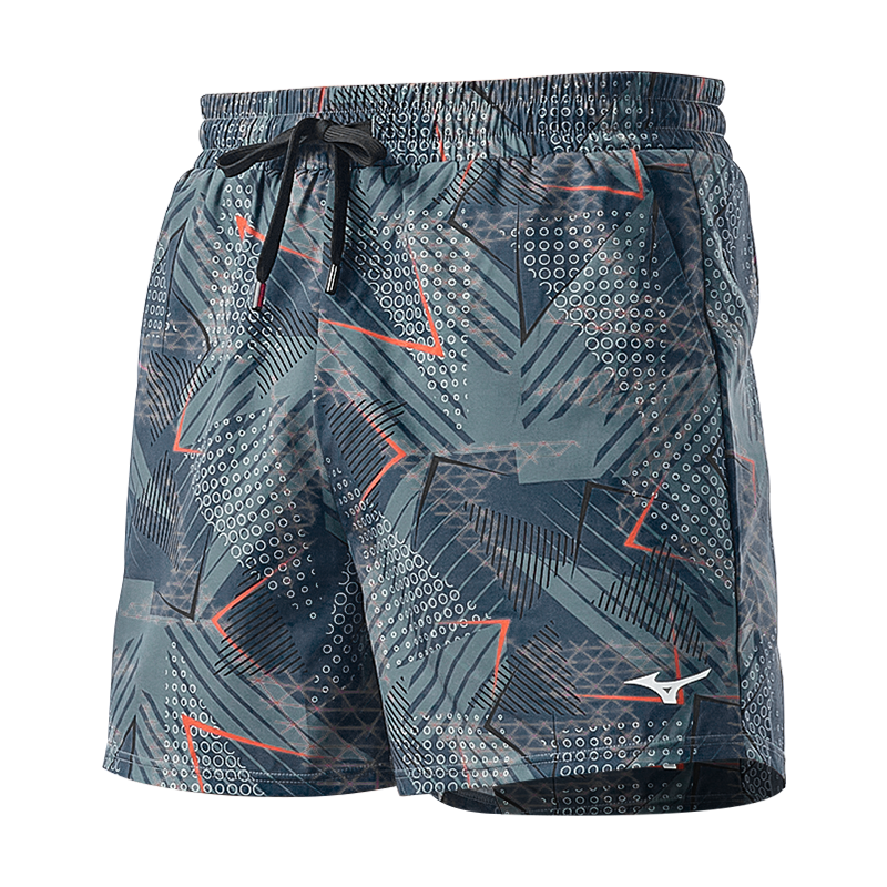 MIZUNO Men's Beach Shorts, Anti-Embarrassment Quick-Dry Shorts, Suitable for Water Activities, Loose-Fitting Hot Spring And Seaside Swimming Trunks, B3104 Gray 2XL