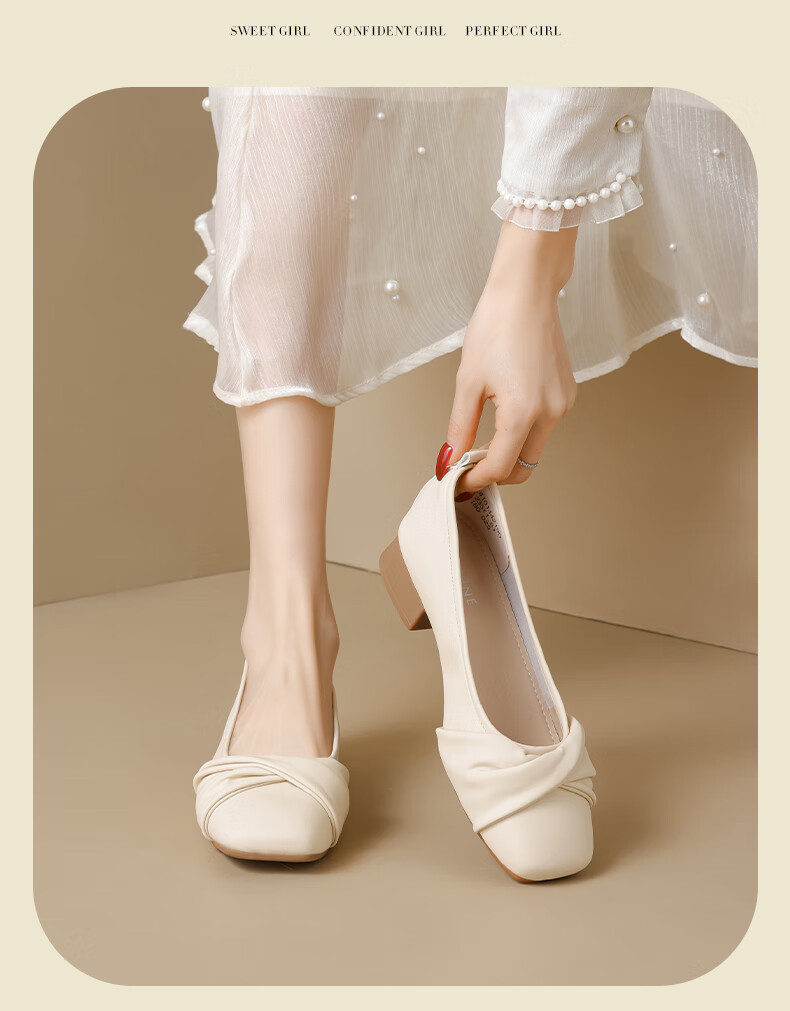 DAPHNE Women's Low-Cut Flats, 2026 New Summer Style, Soft-Soled Ballet Flats, French Mary Jane Slip-On Mom Shoes 5