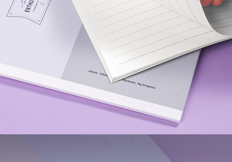 Deli Scented Notebook, Student Soft Copybook, B5/40 Sheets, Wirebound Notebook, WB540-Q Mitravel Series, Random Style 9