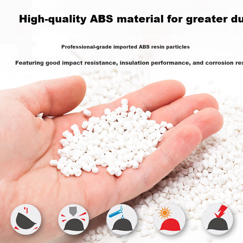 DANGJIAN Safety Helmet, ABS Impact-Resistant Breathable Anti-Smashing Shockproof Insulated Electrical Construction Site Leader Helmet, Direct Shipping from Jingcang Warehouse - V-Shaped White