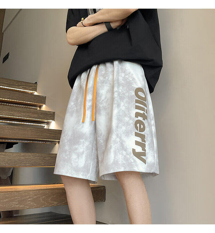 Zofeili Men's American Tie-Dye Shorts Summer 2025 Loose Casual Versatile Sports Pants Youth Trendy Five-Point Pants 17