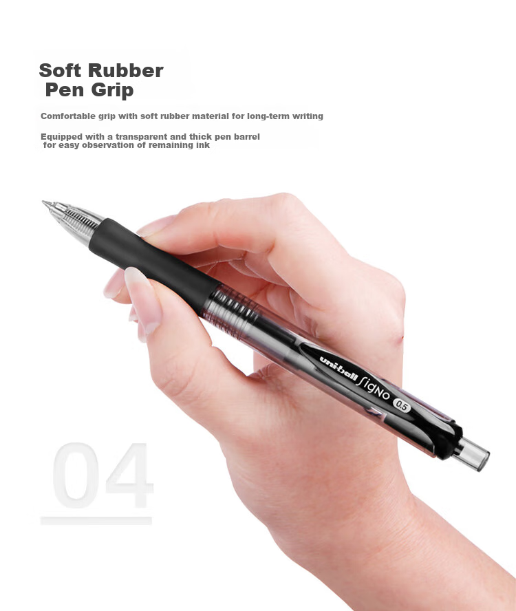 Uni Mitsubishi UMN-152 Red Gel Pen, Stylish 0.5mm Signature Pen, Business And Student Office Pen, Office Supplies Stationery Set, 3 Pens 5